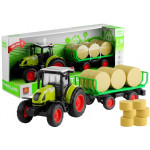 Traktor s prívesom so senom 37,5 cm, svetlo + zvuk